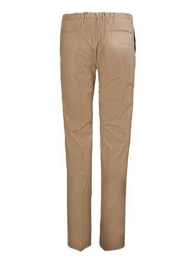 Shop Incotex Slim-cut Leg Chino Trousers In Brown