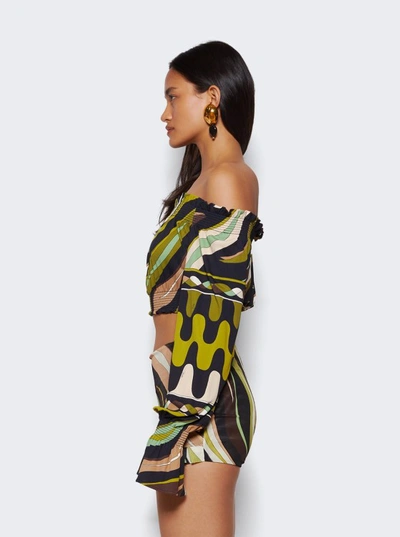 Shop Pucci Long Sleeve Blouse In Multicolor