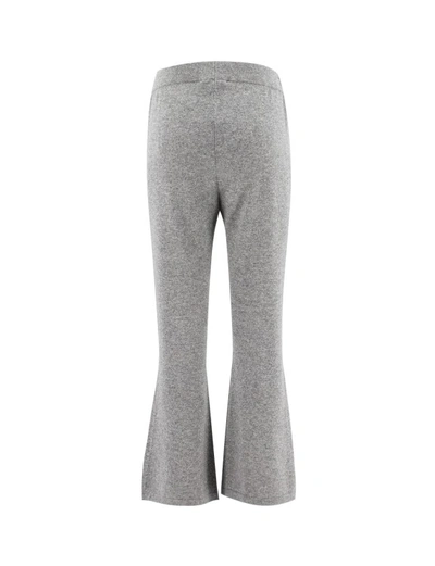 Shop Fabiana Filippi Roccia Wool Blend Trousers In Grey