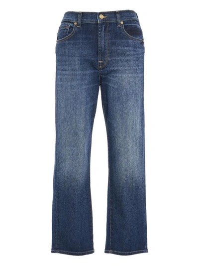 Shop 7 For All Mankind Jeans "the Modern Straight" In Blue