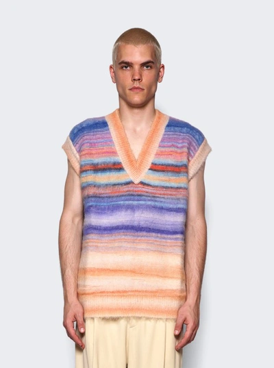 Shop Missoni Space Dyed Mohair Vest In Multicolor