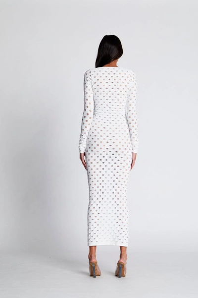 Shop Maisie Wilen Perforated Gown In White