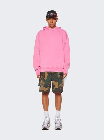 Shop Martine Rose Classic Cotton Hoodie In Pink