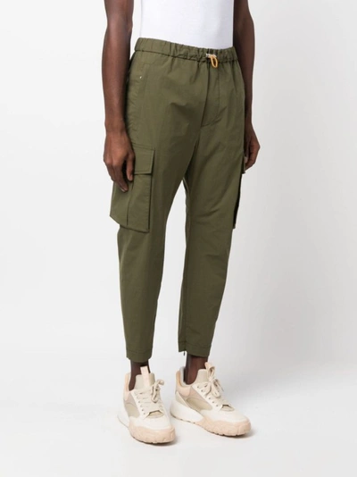 Shop Dsquared2 Tapered Drawstring Pants In Green