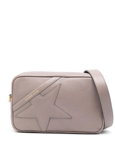 Shop Golden Goose Grey Leather Shoulder Bag