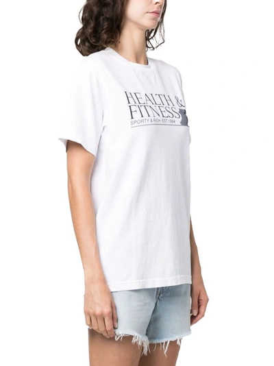 Shop Sporty And Rich White Health Fitness T Shirt