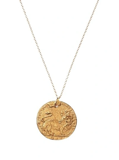 Shop Alighieri The Medium Leone Necklace In Gold