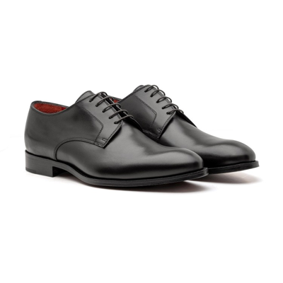 Shop Alexander 1910 Derby Montenapoleone - Black Smooth Calf