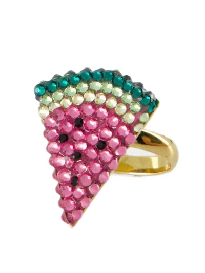 Shop Shourouk Watermelon Ring - Brass - Multi In Not Applicable