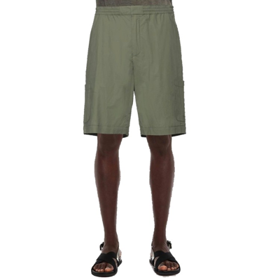 Shop Ambush Green Cotton Bermuda Shorts