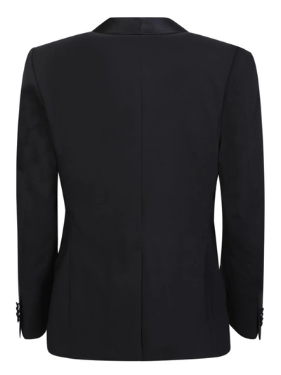 Shop Dolce & Gabbana Black Wool Blazer
