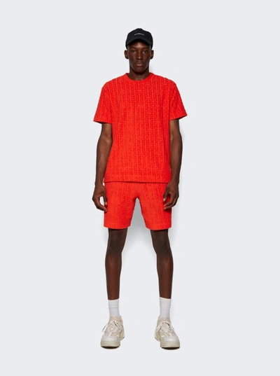 Shop Givenchy Bermuda Board Shorts In Orange