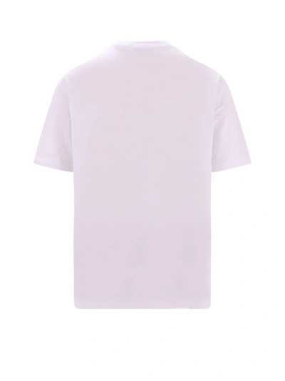 Shop Balmain Biologic Cotton T-shirt With Logo Print In White