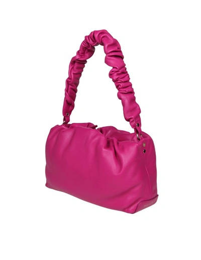 Shop Zanellato Orchid Leather Tulipa Heritage Shoulder Bag In Pink