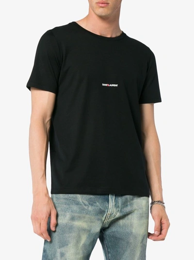 Shop Saint Laurent Classic Black T-shirt