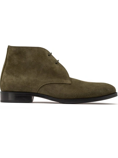 Shop Alexander 1910 Ankle Boots Nature - Military Suede In Green