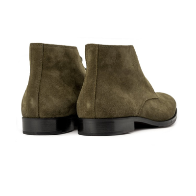 Shop Alexander 1910 Ankle Boots Nature - Military Suede In Green