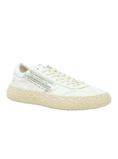 Shop Puraai White Snow Leather Sneakers