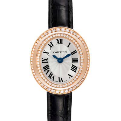Shop Cartier Hypnose Rose Gold Diamond Bezel Ladies Watch Wjhy0006 Papers In Not Applicable