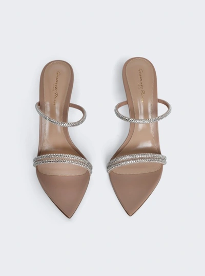 Shop Gianvito Rossi Cannes High Heel Sandal In Neutrals