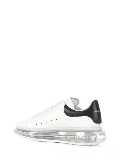 Shop Alexander Mcqueen Larry Sneakers With Transparent Sole In White