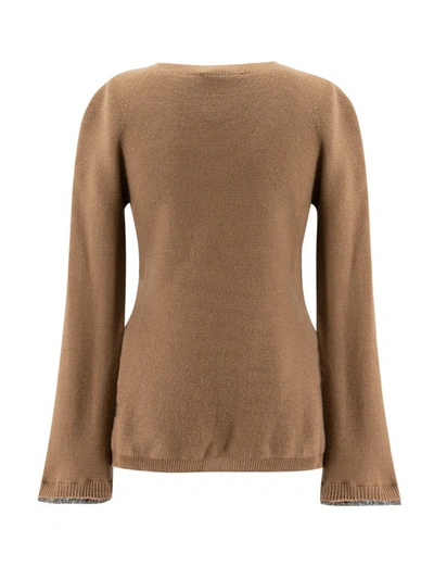 Shop Fabiana Filippi Classic Camel Sweater In Brown