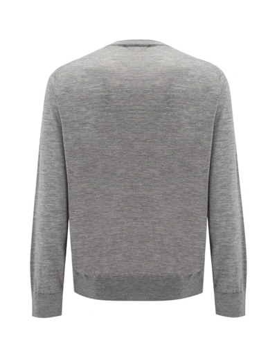 Shop Brioni Cashmere And Silk Pullover In Grey
