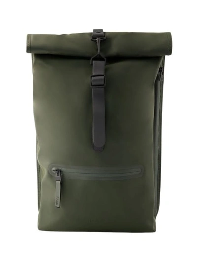 Shop Rains Rolltop Rucksack Backpack - Synthetic - Green