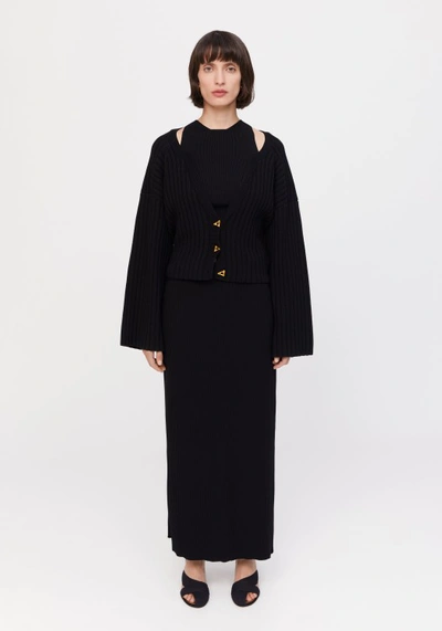 Shop Aeron Forum - Knitted Skirt In Black