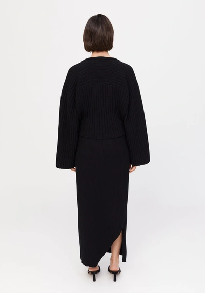 Shop Aeron Forum - Knitted Skirt In Black