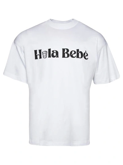 Shop Blue Sky Inn Hola Bebe T-shirt In White