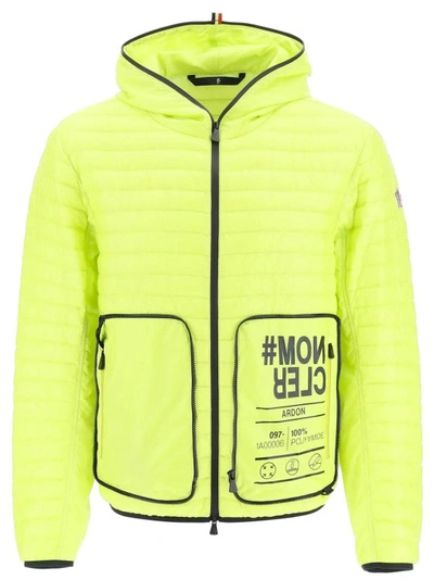 Shop Moncler Ardon Padded Jacket In Yellow