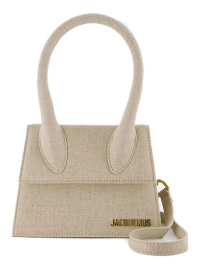 Le Chiquito Moyen Bag - Jacquemus - Linen - Light Greige