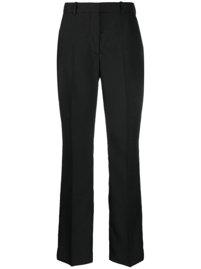 Shop Calvin Klein Black High-quality Fabric Trousers