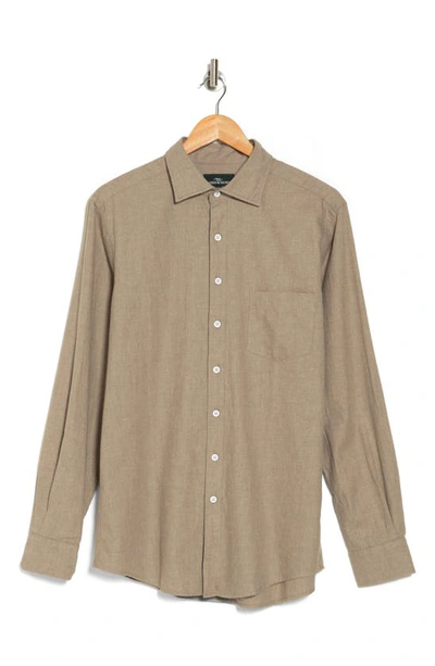 Rodd & Gunn Martinborough Long Sleeve Cotton Button-up Shirt In Cappuccino