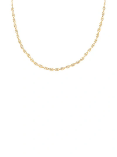 Shop Ef Collection Pave Diamond Marquise Necklace In Not Applicable