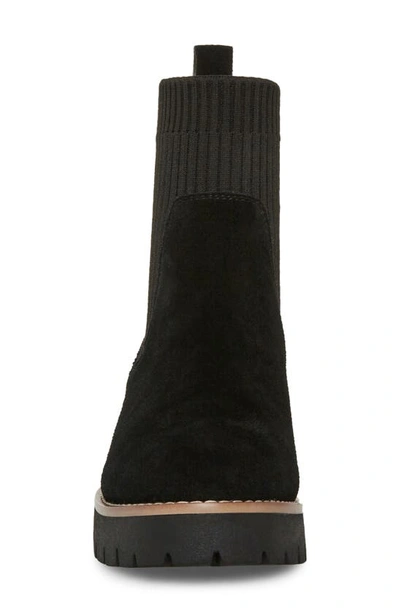 Shop Blondo Dexter Waterproof Lug Sole Boot In Black Suede