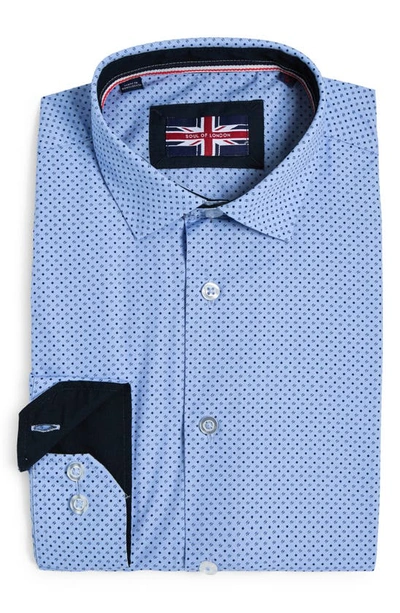 Shop Soul Of London Fancy Print Dress Shirt In Blue