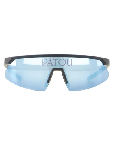 Shop Patou Sunglasses - Nylon - Alaska Blue In Black