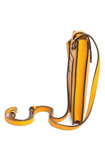 Shop Marc Jacobs Phone Crossbody Bag In Artisan's Gold