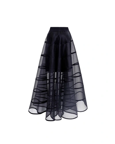 Shop Gemy Maalouf Cage-like Skirt - Long Skirts In Black