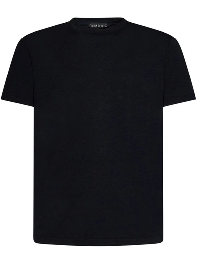 Shop Tom Ford Black Crew Neck T-shirt