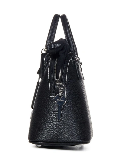 Shop Maison Margiela Black Bovine Leather Shoulder Bag