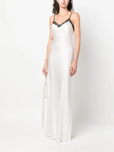 Shop Alberta Ferretti White Long Dress