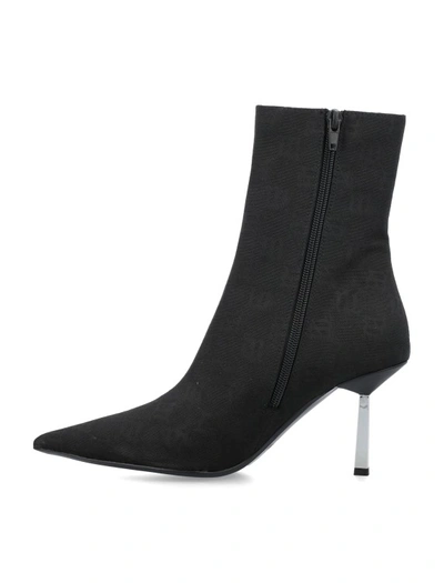 Shop Misbhv Sasha Monogram Ankle Boot In Black