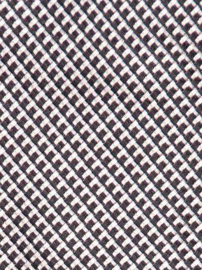 Shop Tom Ford Grey Micro-pattern Silk Tie