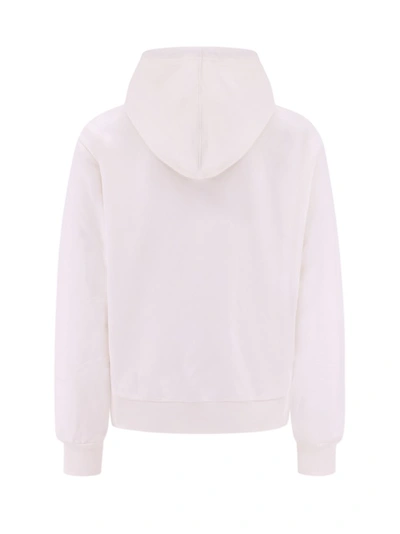 Shop Marni Cotton Sweatshirt With Frontal Print In White