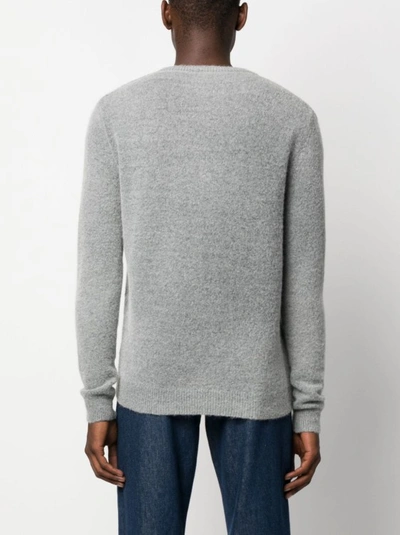 Shop Barena Venezia Grey Wool Blend Sweater