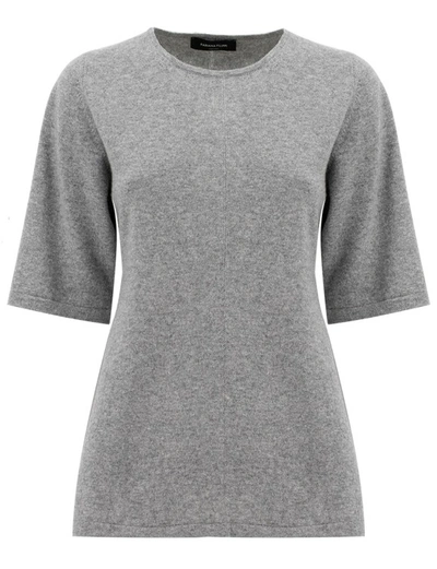 Shop Fabiana Filippi Grey Slim Fit T-shirt