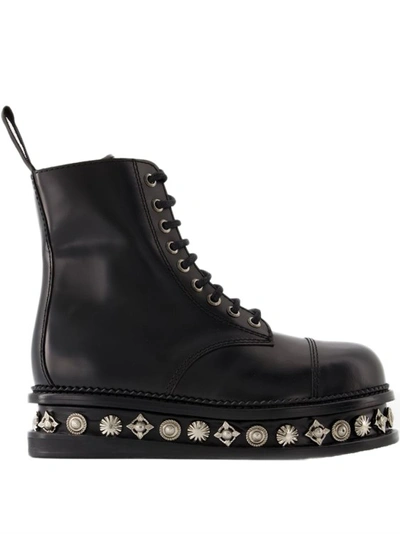 Shop Toga Boots - Leather - Black